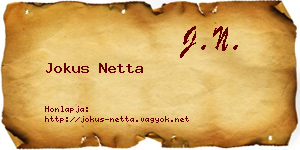 Jokus Netta névjegykártya